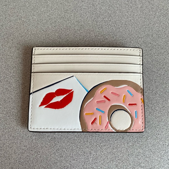 Kate Spade New York Coffee Break Donut Small Slim Card Holder - Picture 5 of 6